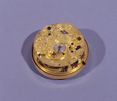Backplate of a watch movement, by Thomas Mudge, London, made for the King of Spain, 1755 by English School